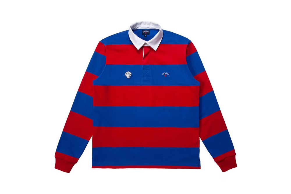 Noah x N.E.R.D. Pharrell Red & Blue Striped Rugby Small